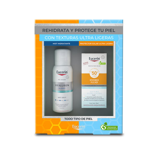 EUCERIN Pack Protección Solar Myst + Hydro Fluid, , large image number 1