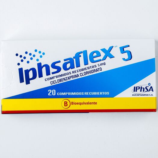 Iphsaflex 5 mg x 20 Comprimidos Recubiertos, , large image number 0