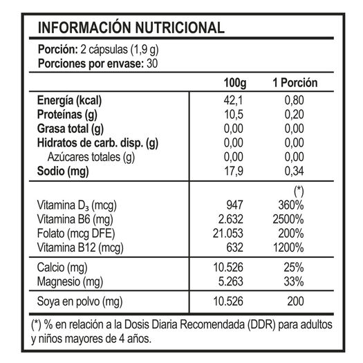 Vitaday Soya Complex 60 Cápsulas, , large image number 1