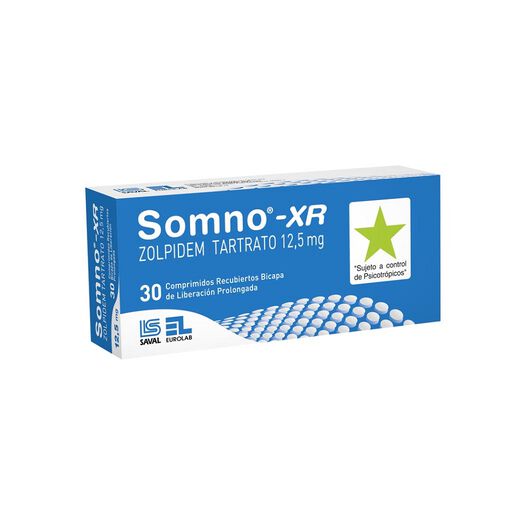 Somno-Xr 12.5 mg Caja 30 Comp. Recubiertos Liberación Prolongada, , large image number 0