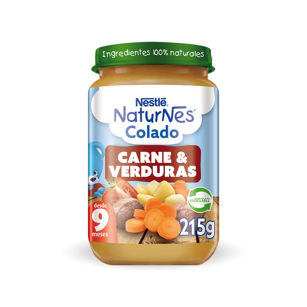 Colado Nestle Carne y Verduras 9+ Meses 215 g, , large image number 0