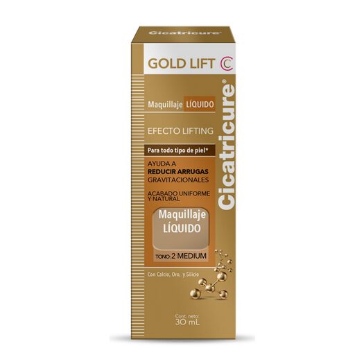 Cicatricure Maquillaje Gold Lift Medium 30 Ml, , large image number 0