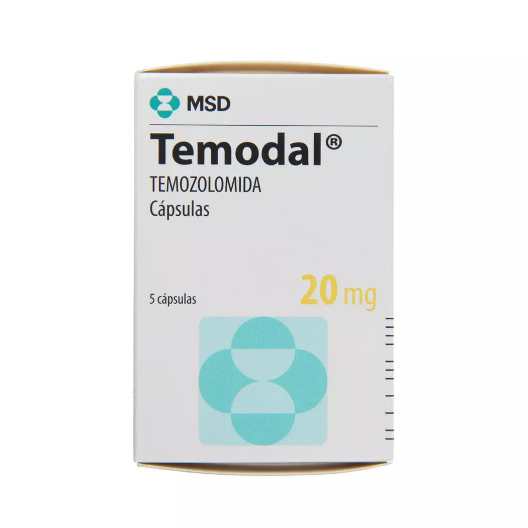 Temodal 20 mg x 5 c&aacute;psulas, , large image number 0