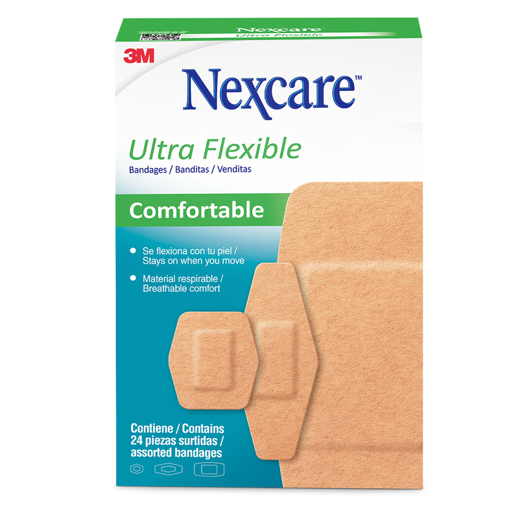 Parche Ultra Flexibles, 24 un. Tama&ntilde;os surtidos Nexcare, , large image number 0