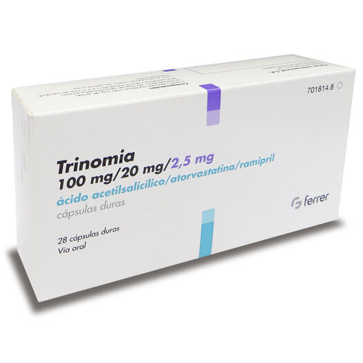 Trinomia 100 mg/20 mg/2.5 mg x 28 Cápsulas, , large image number 0