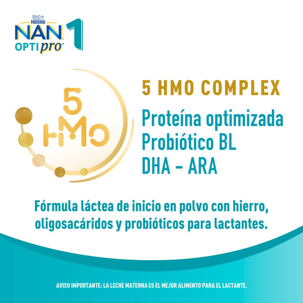 F&oacute;rmula Infantil Nan 1 Optipro Hmo 800 g, , large image number 1