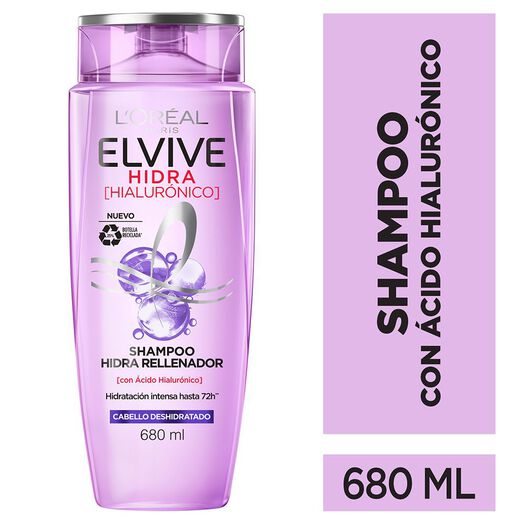 Shampoo Elvive Hidra Hialuronico Cabello Deshidratado 680Ml, , large image number 0