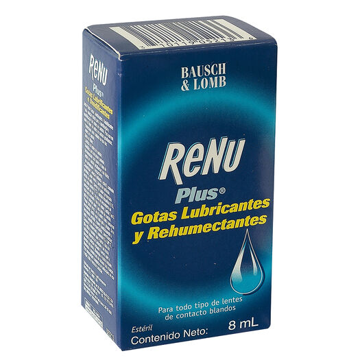 Renu Plus Lubricante Rehumectante Lentes Blandos x 8 mL Solución, , large image number 0
