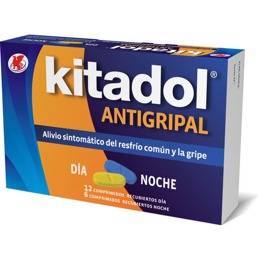Kitadol Antigripal Día y Noche 18 Comprimidos Recubiertos, , large image number 0