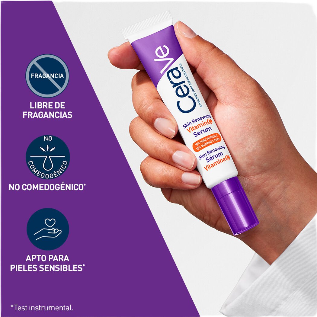 Skin Renewing Serum Vitamina C Cerave 30ml, , large image number 3