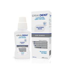 Enjuague Bucal Oraldent 0.05% Sin Fl&uacute;or 250 mL