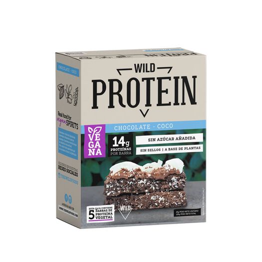 Wild Protein Chocolate Coco 5un X 45g, , large image number 0