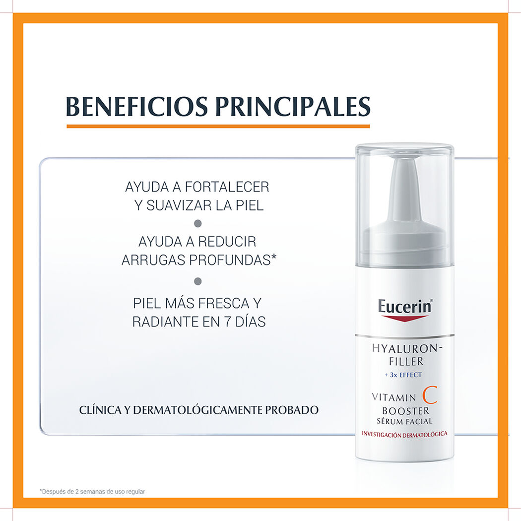 BOOSTER ANTI EDAD EUCERIN HYALURON FILLER VITAMINA C 8ML, , large image number 2