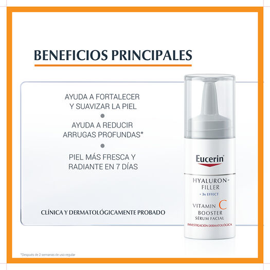 BOOSTER ANTI EDAD EUCERIN HYALURON FILLER VITAMINA C 8ML, , large image number 2