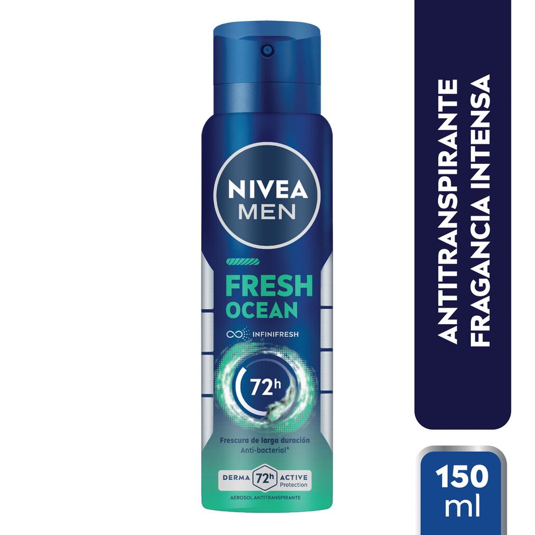Desodorante Spray Nivea Fresh Ocean 150Ml, , large image number 0