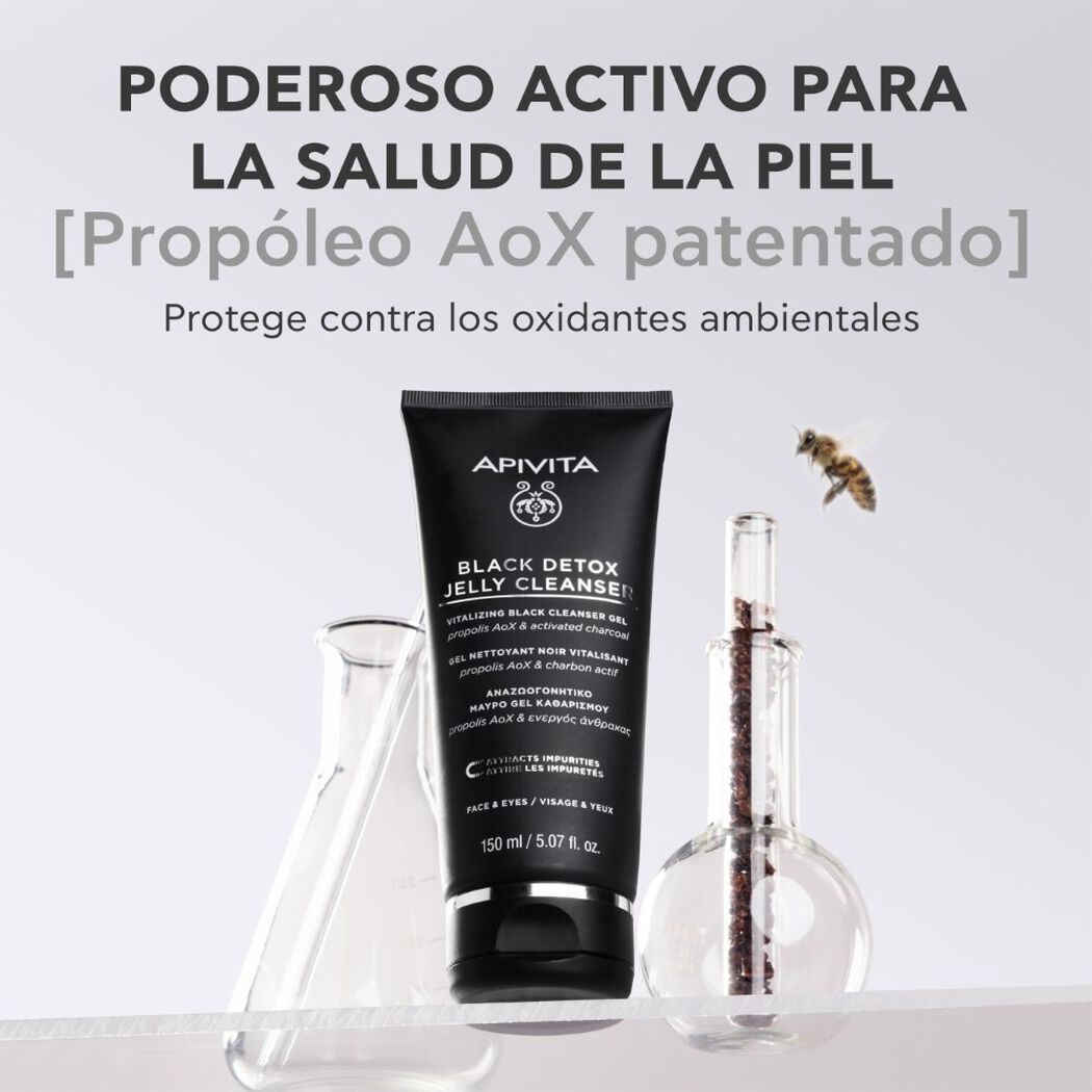 Gel Apivita Limpiador Negro Detox 150 mL, , large image number 4