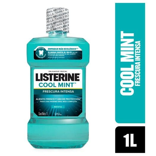 Enjuague Bucal Listerine Cool Mint 1 L, , large image number 0