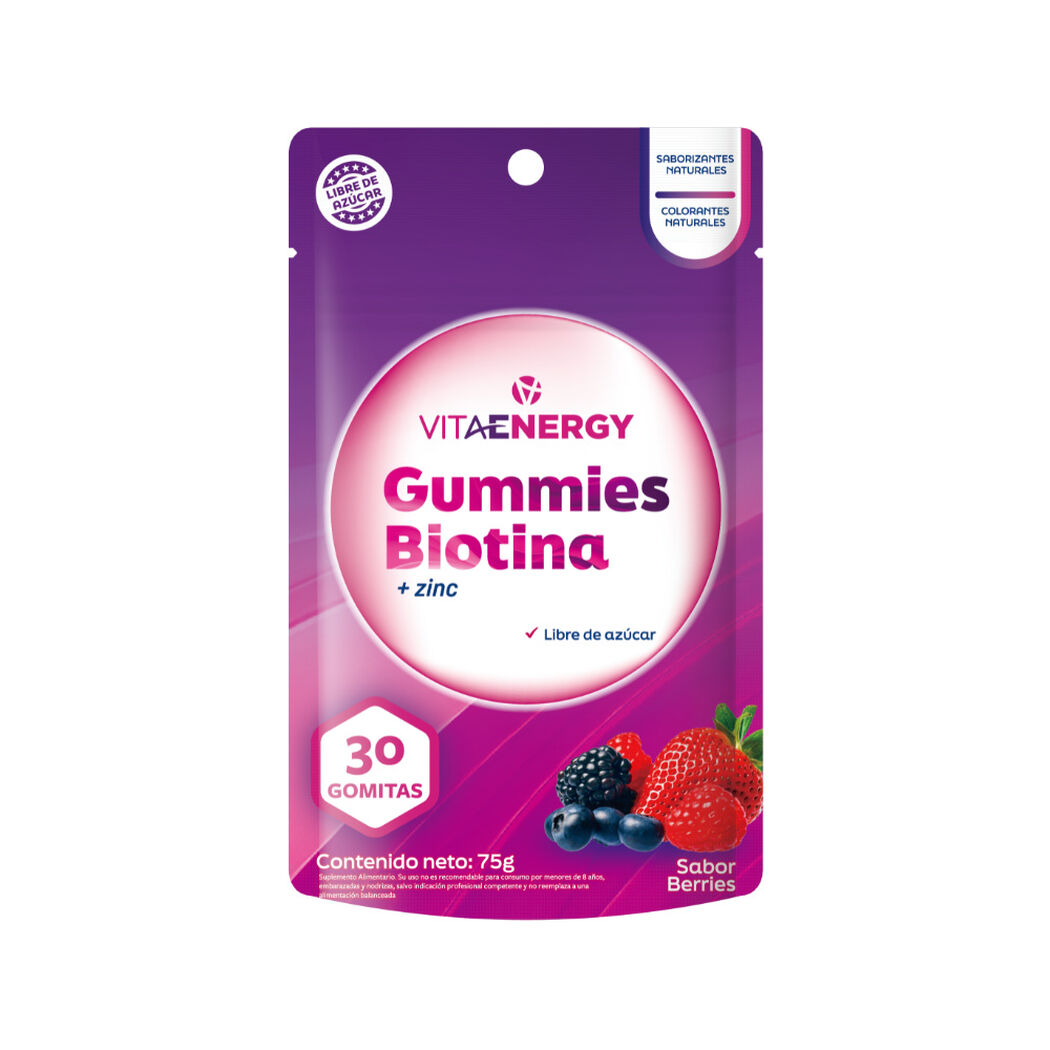 Gomitas VitaEnergy Biotina + Zinc 30 unidades, , large image number 0
