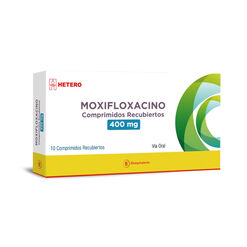 Moxifloxacino 400 mg x 10 Comprimidos Recubiertos SEVEN PHARMA CHILE SPA