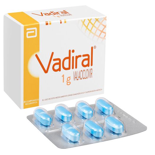 Vadiral 1 gr x 21 Comprimidos Recubiertos, , large image number 0