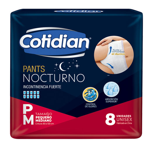 Pants Nocturnos Cotidian P/M 8 Un, , large image number 1
