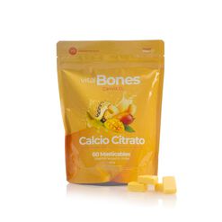 Calcio Citrato + Vitamina D3 VitalBones Sabor Mango Pi&ntilde;a x 60 masticables