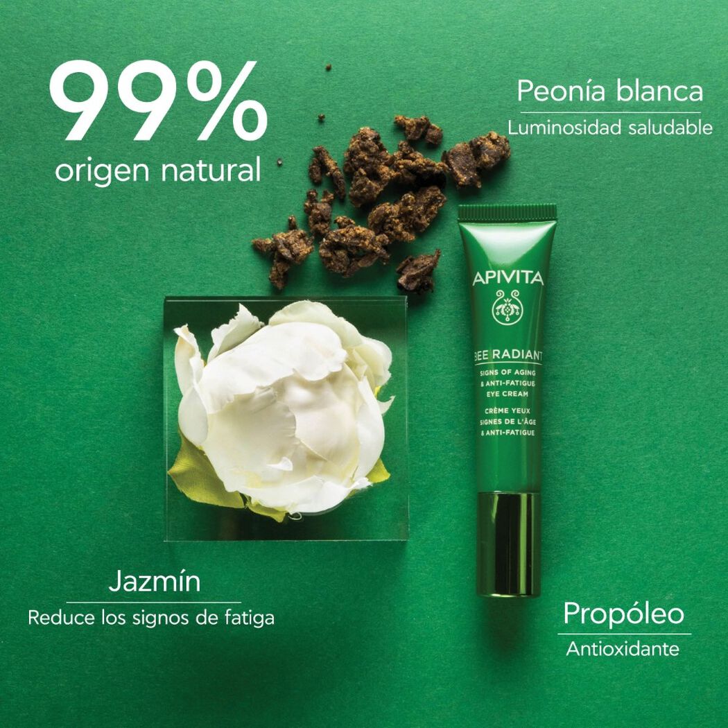 Contorno de Ojos para Signos de la Edad & Anti-fatiga 15ml Bee Radiant Apivita, , large image number 2