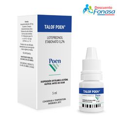 Talof 0,2 % x 5 mL Suspensión Oftálmica
