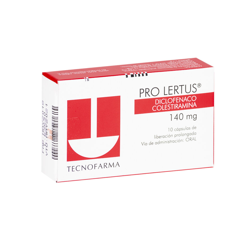 Pro Lertus 140 mg x 10 Cápsulas de Liberación Prolongada, , large image number 0