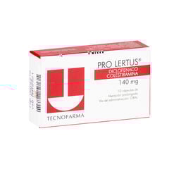 Pro Lertus 140 mg x 10 Cápsulas de Liberación Prolongada