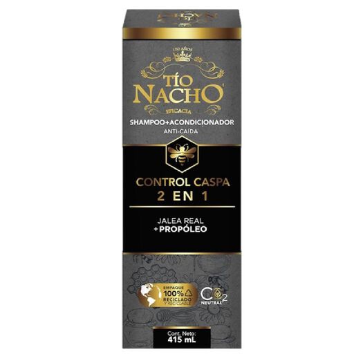 Shampoo + Acondicionador Tío Nacho 2 En 1 Control Caspa 415 mL, , large image number 0