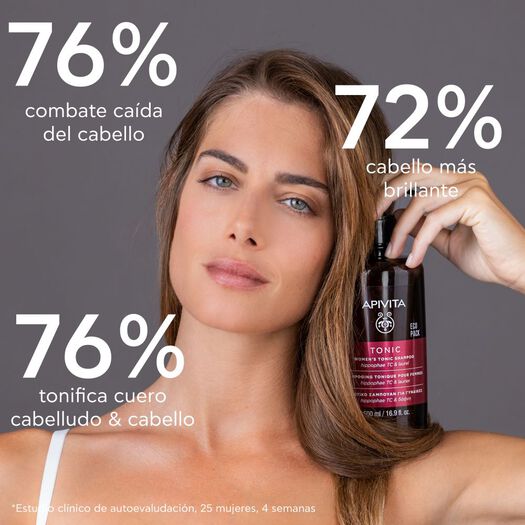 Shampoo Apivita Tonico Mujer 500 mL, , large image number 4