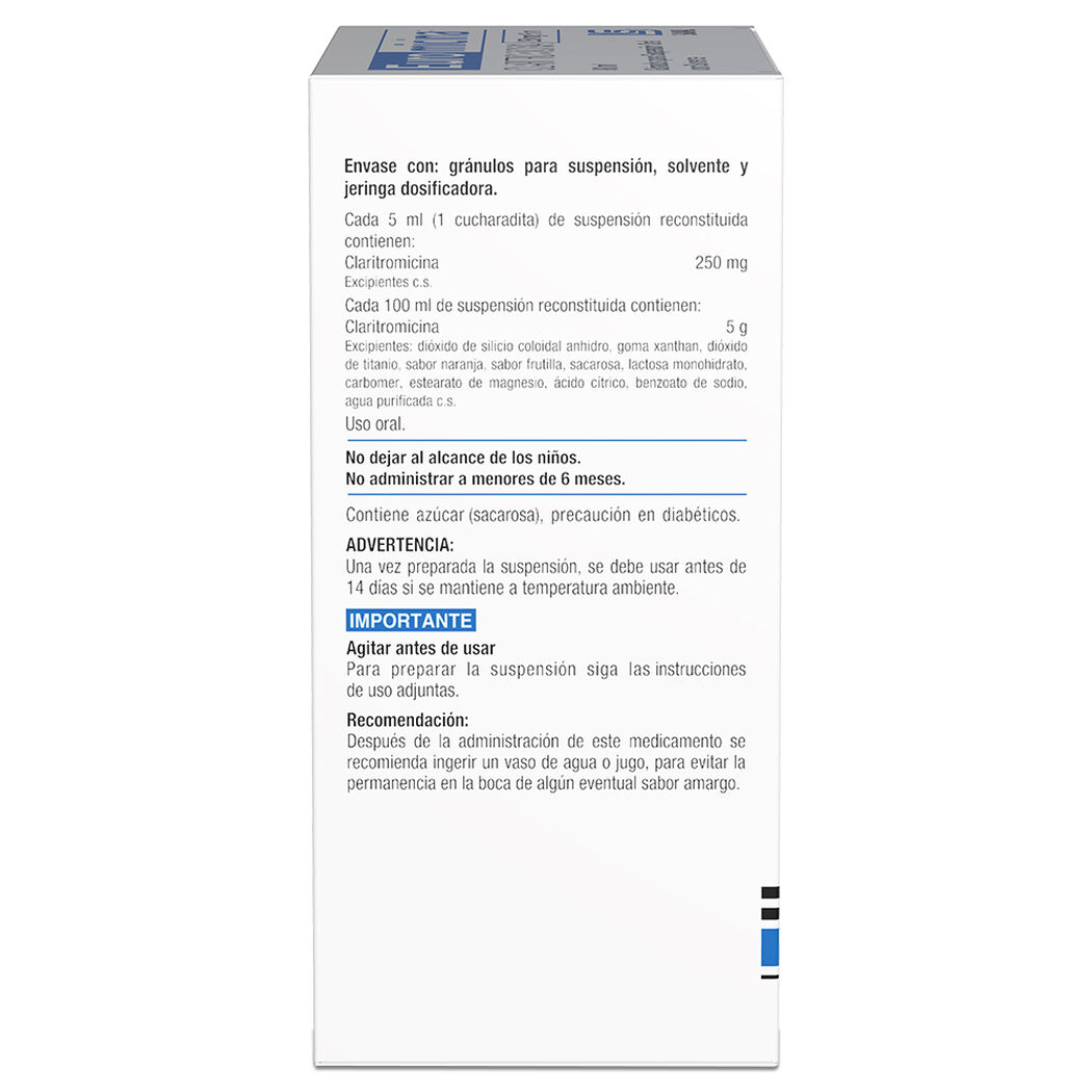 Euromicina 250 mg/5 ml x 80 ml Granulos para Suspension Oral con Solvente, , large image number 1