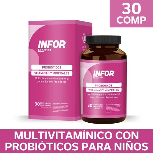 Infortin Probiotico x 30 Comprimidos Masticables, , large image number 0