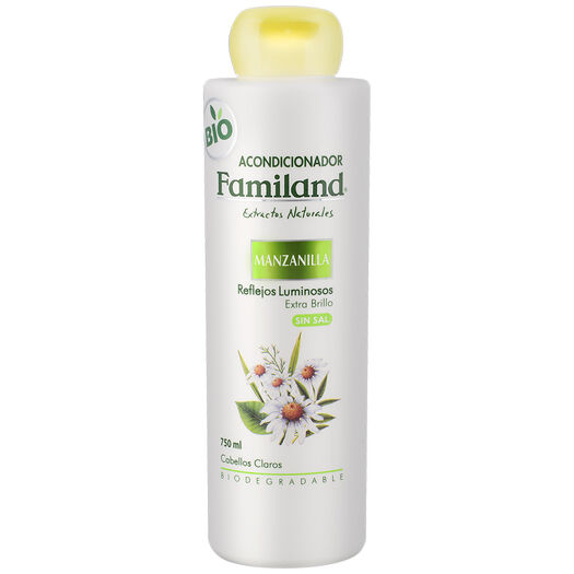 Familand Acondicionador Manzanilla Reflejos Luminosos Extra Brillo x 750 mL, , large image number 0