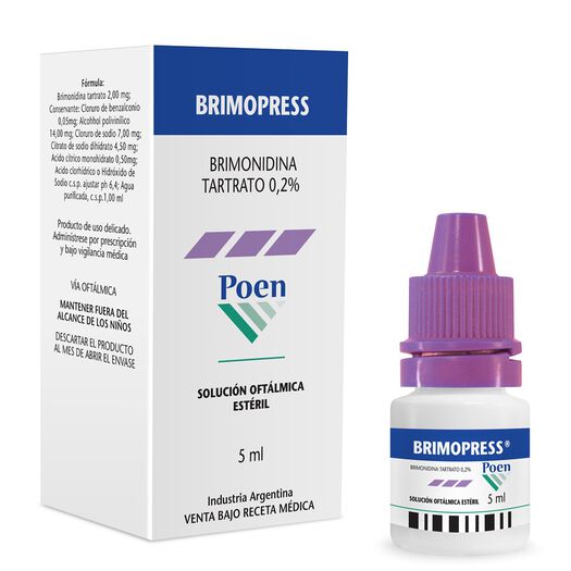 Brimopress 0,2 % x 5 mL Solución Oftálmica, , large image number 0