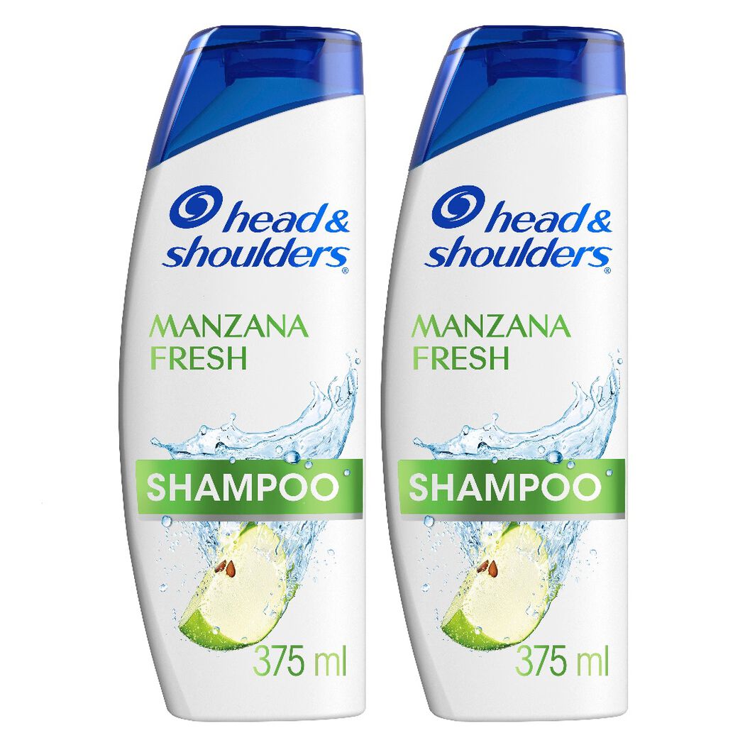 Shampoo Head & Shoulders Manzana Fresh Pack 2 x 375 ml, , large image number 0