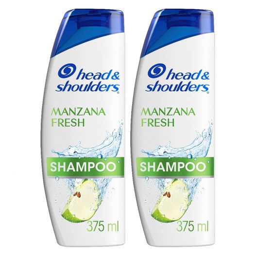 Shampoo Head & Shoulders Manzana Fresh Pack 2 x 375 ml, , large image number 0