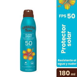 Protector Solar Hawaiian Tropic Island Sport Ultra Light FPS 50 180 ml