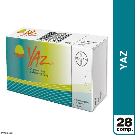 Yaz x 28 Comprimidos Recubiertos, , large image number 0