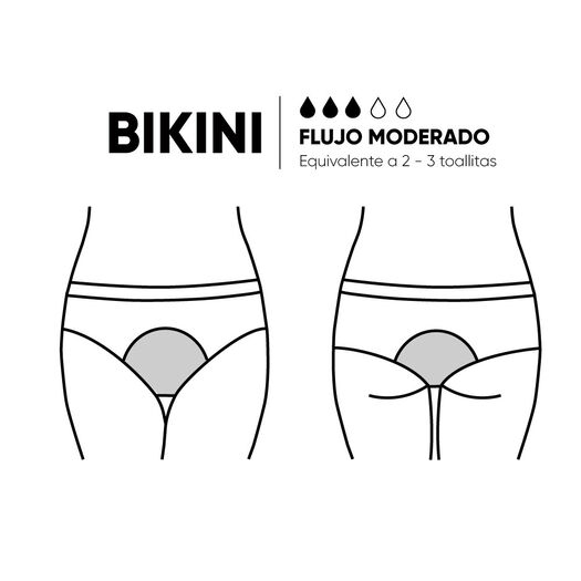 Bloodygreen Bik.Flujo Moderado Negro, Xs, , large image number 3