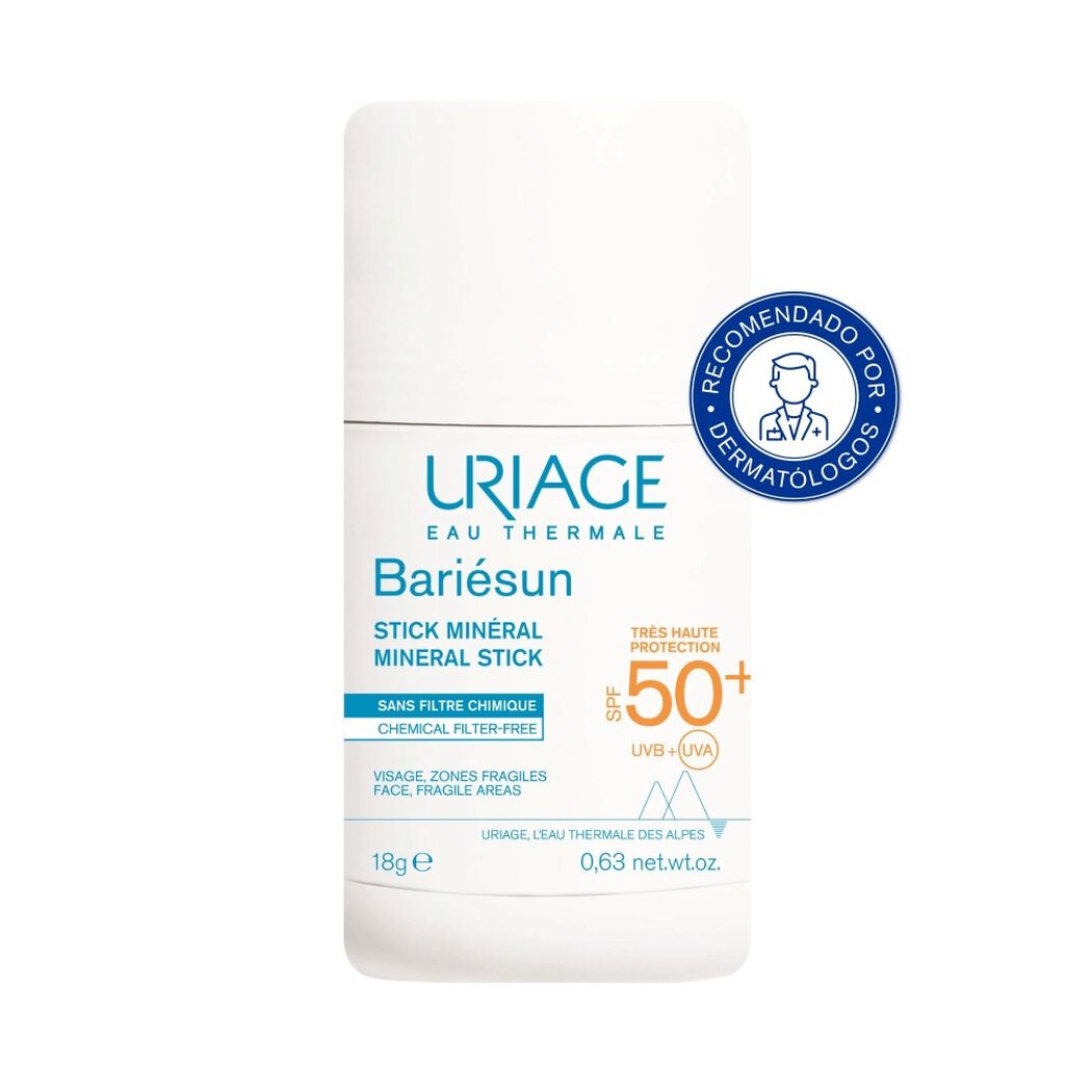 Protector Solar Uriage Bariesun Mineral Stick FPS 50+ 18 g, , large image number 0