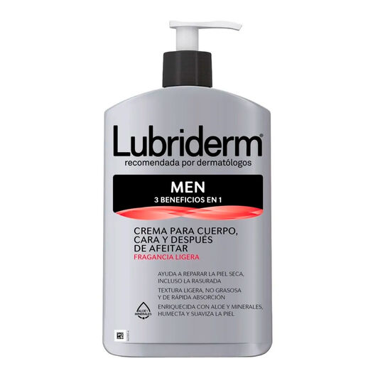 Crema Lubriderm Men 400 mL, , large image number 0