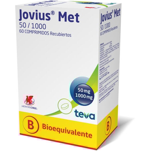Jovius Met 50/1000 x 60 Comprimidos Recubiertos, , large image number 0