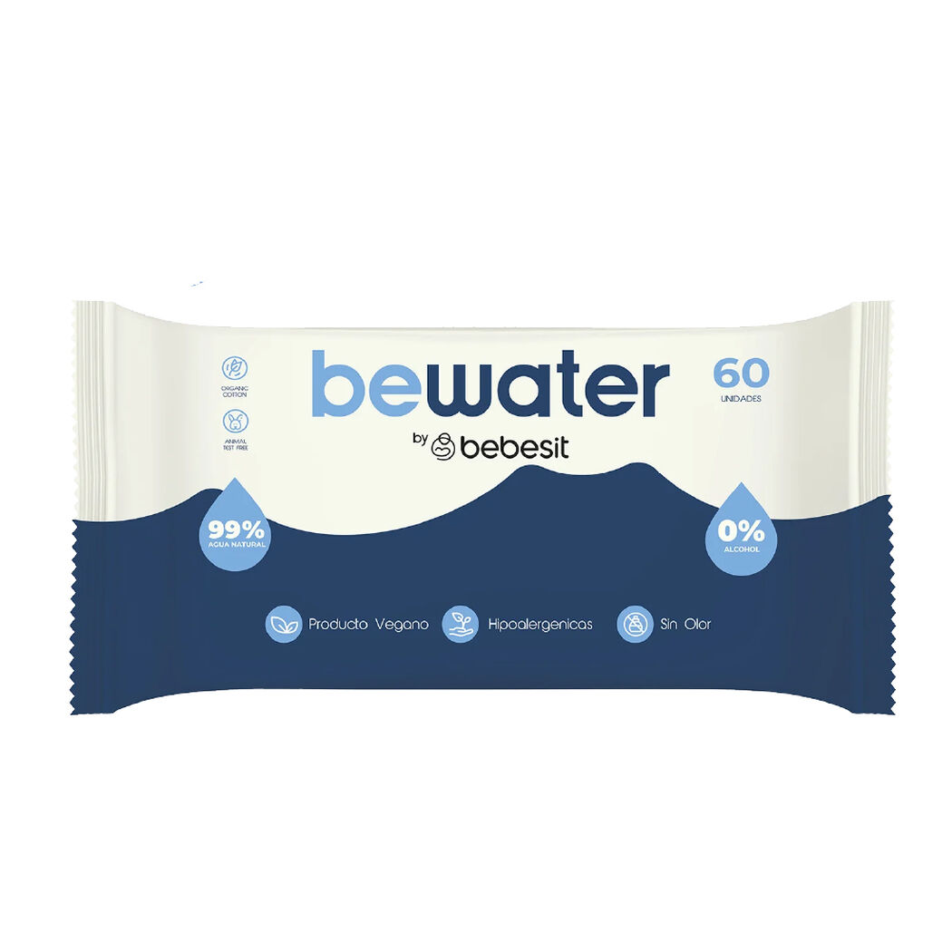 Toallas H&uacute;medas Bebesit Bewater 60 un, , large image number 0