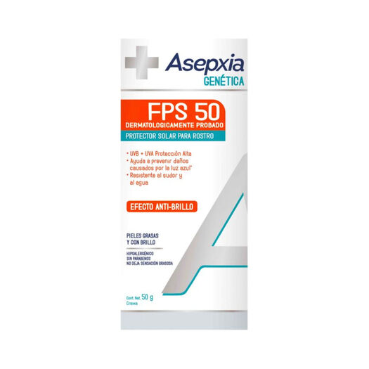 Asepxia Protector Solar Matificante Fps 50 50 Ml, , large image number 0