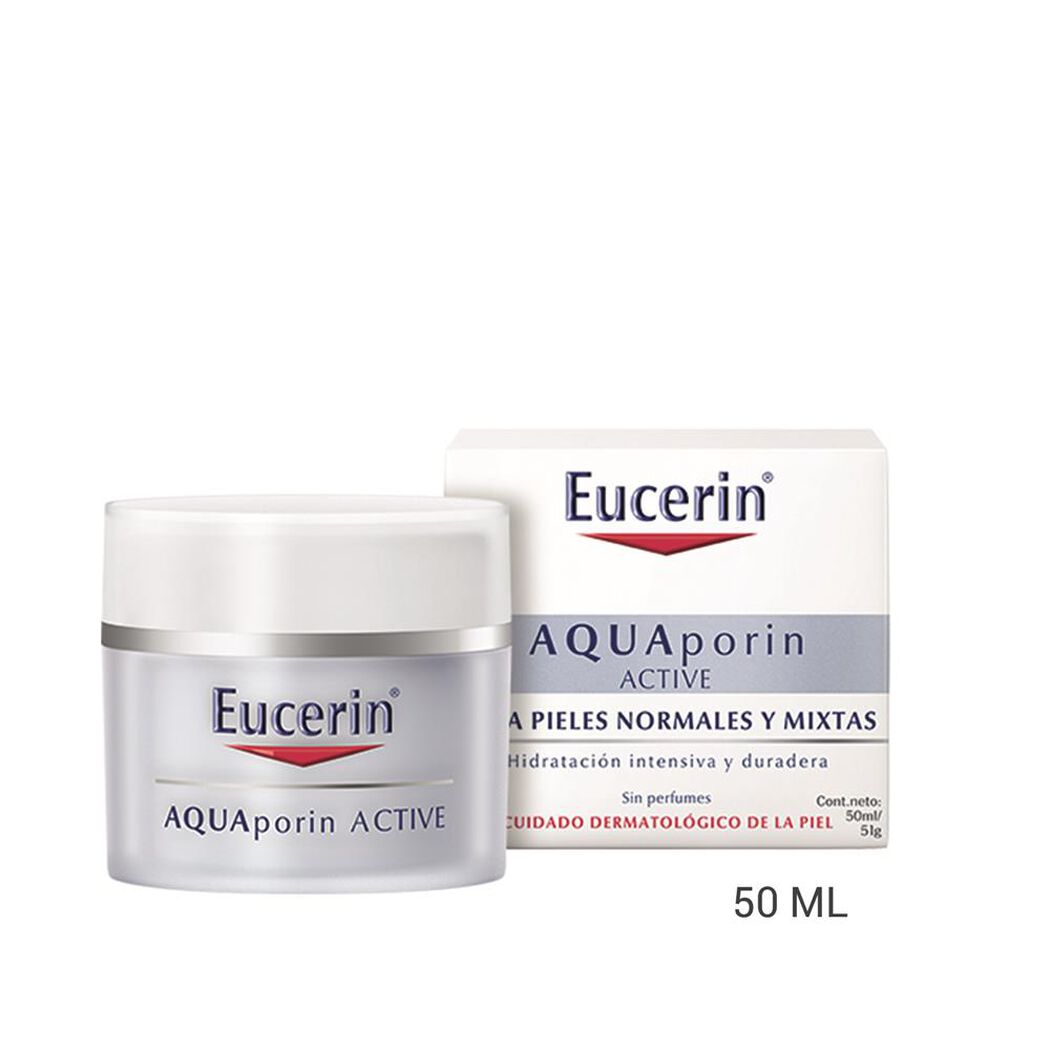 EUCERIN Crema Facial Hidratante Aquaporin Piel Normal/Mixta 50 mL, , large image number 0