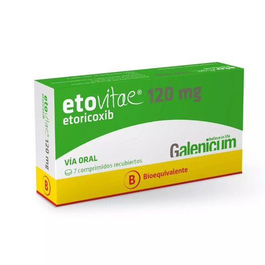 Etovitae 120 mg x 7 Comprimidos Recubiertos, , large image number 0