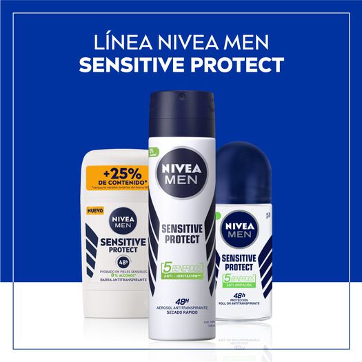 Desodorante NIVEA Barra Sensitive Masculino 54g, , large image number 4