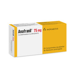 Anafranil 75 mg x 20 Comprimidos Recubiertos de Liberacion Prolongada